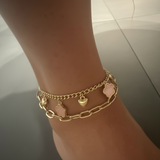 Bracelet de cheville en acier inoxydable – Résistant à l’eau