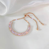 🌸 Bracelet Femme Chic Strass – Acier Inoxydable & Zircon Éclatant