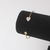 💖 Bracelet Femme Tendance – Charms Amour & Cœur Cristal