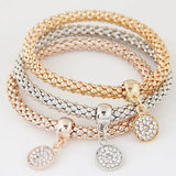 ✨ Ensemble de Bracelets en Cristal Multicouches – Femme
