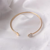 💖 Bracelet Femme Tendance – Charms Amour & Cœur Cristal