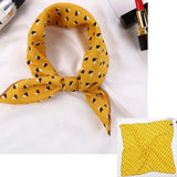🧣 Petit Foulard Carré en Satin Imprimé