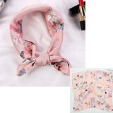 🧣 Petit Foulard Carré en Satin Imprimé