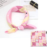 🧣 Petit Foulard Carré en Satin Imprimé