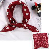 🧣 Petit Foulard Carré en Satin Imprimé
