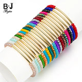 🌈 Bracelet Perlé en Cristal – 20 Couleurs Tendance