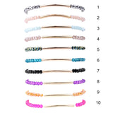 🌈 Bracelet Perlé en Cristal – 20 Couleurs Tendance