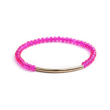 🌈 Bracelet Perlé en Cristal – 20 Couleurs Tendance
