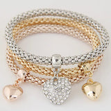 ✨ Ensemble de Bracelets en Cristal Multicouches – Femme
