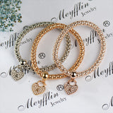 ✨ Ensemble de Bracelets en Cristal Multicouches – Femme