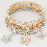 ✨ Ensemble de Bracelets en Cristal Multicouches – Femme