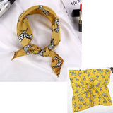🧣 Petit Foulard Carré en Satin Imprimé