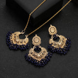 ✨ Ensemble de Bijoux Indiens Rétro Plaqué Or – Style Vintage Ethnique Femme