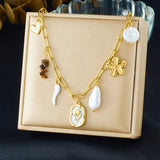 Collier Acier Inoxydable  – Papillon, Cœur & Soleil