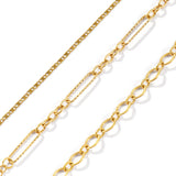 💛 Bracelet Plaqué Or 18K Étanche – Acier Inoxydable