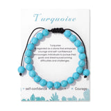 💜 Bracelet Couple Tendance – Perles 8mm Lapis Lazuli & Améthyste