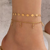 🌸 Bracelet de Cheville Boho Étoile & Cristal