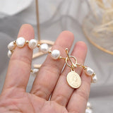 💖 Bracelet de luxe en perles d’eau douce ✨ – style baroque chic 🌸 acier inoxydable