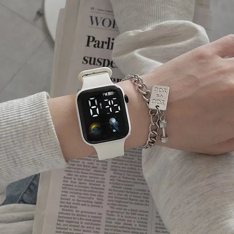 Montre numérique  femme tendance