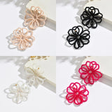 🌸 Boucles d’oreilles florales ajourées en perles