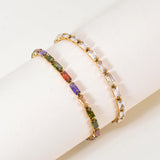✨ Bracelet en acier inoxydable avec zircones cubiques – Éclat Premium ✨