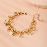 🦋 Bracelet papillon multi-couches femme ✨ – chaîne clavicule élégante 🌸 alliage de zinc, bijou de fête & mode européenne 💖