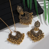 ✨ Ensemble de Bijoux Indiens Rétro Plaqué Or – Style Vintage Ethnique Femme