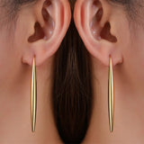 💛 Boucles d’Oreilles Pendantes Femme – Acier Inoxydable Doré Style Luxe