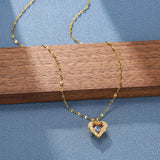 💙 Collier de Luxe Cœur d’Océan – Acier Inoxydable 316L & Élégance Mariage ✨
