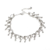 ✨ Chaîne de Cheville Tendance Femme – Or & Argent Strass Brillants