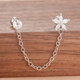 💛 Boucles d’Oreilles Pendantes en Acier Inoxydable – Chaîne Dorée & Zircone ✨