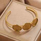 ✨ Bracelet en acier inoxydable plaqué or 💛