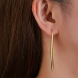 💛 Boucles d’Oreilles Pendantes Femme – Acier Inoxydable Doré Style Luxe