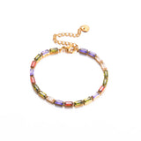 ✨ Bracelet en acier inoxydable avec zircones cubiques – Éclat Premium ✨