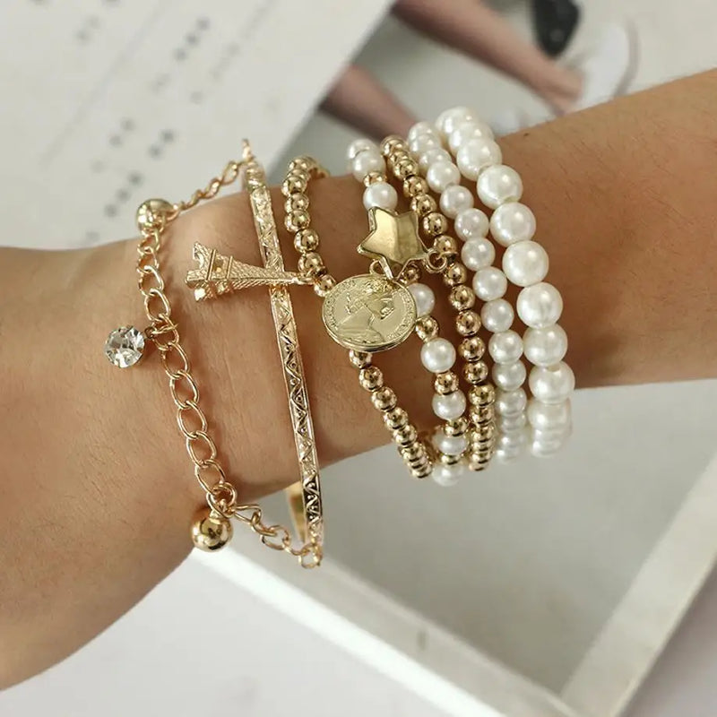 ✨ Set de 6 Bracelets Femme – Élégance & Style Tendance 💖