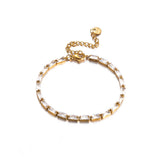 ✨ Bracelet en acier inoxydable avec zircones cubiques – Éclat Premium ✨
