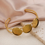 ✨ Bracelet en acier inoxydable plaqué or 💛