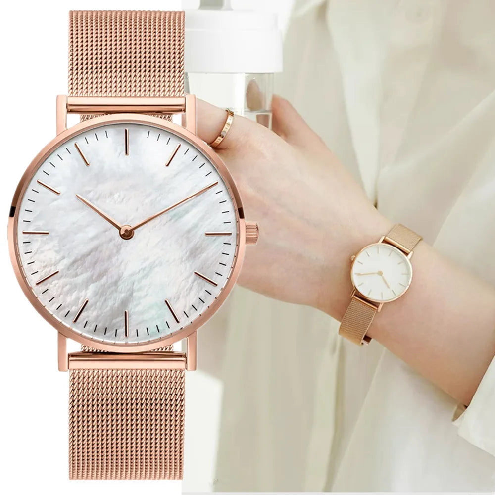 Montre tendance femme  mode luxe alliage