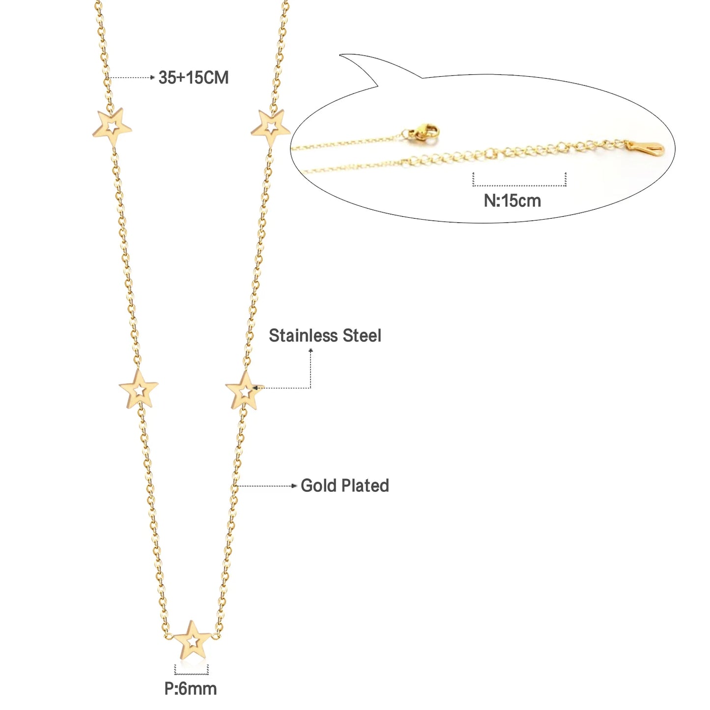 Collier Femme Chic Luxe – Acier Inoxydable & Breloque CZ Ronde