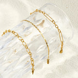 💛 Bracelet Plaqué Or 18K Étanche – Acier Inoxydable