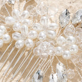 🌸 Peignes à Fleurs en Cristal pour Femme 💎