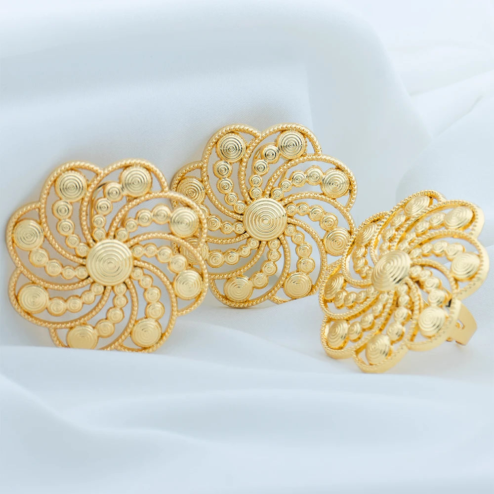 Ensembles de bijoux de Dubaï pour femmes en plaqué or ✨