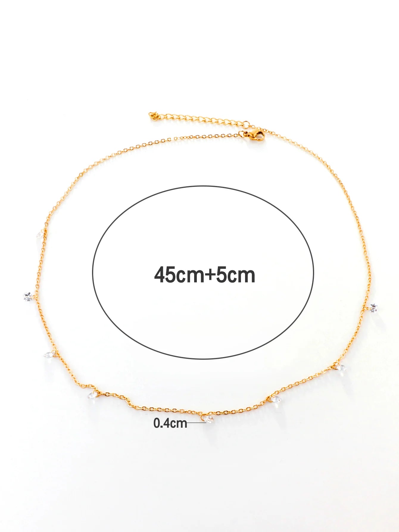 Collier Femme Chic Luxe – Acier Inoxydable & Breloque CZ Ronde