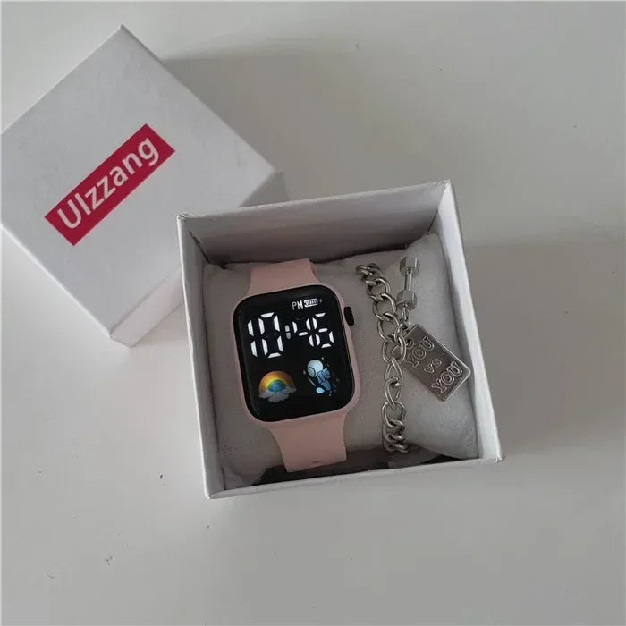 Montre numérique  femme tendance
