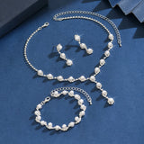 💎 Bijoux Tendance Femme – Collier Perles avec Pampilles Strass