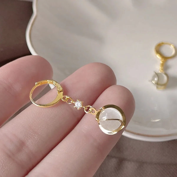 💛 Boucles d’Oreilles Pendantes Créoles Or Vintage – Chic & Fantaisie ✨
