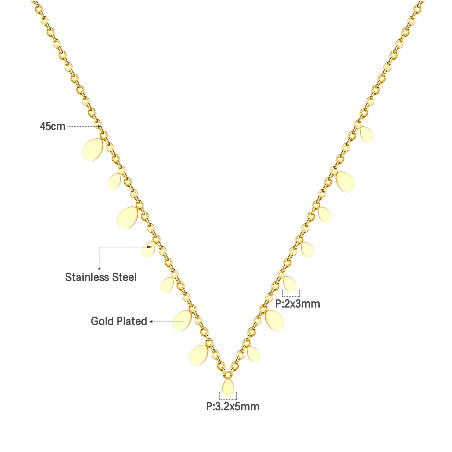 Collier Femme Chic Luxe – Acier Inoxydable & Breloque CZ Ronde