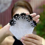 🌸 Pinces à Cheveux Mini Fleurs & Diamants 💎 – Lot de 4 Accessoires Élégants pour Chignon Femme 👑✨