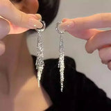 💛 Boucles d’Oreilles Pendantes Femme – Acier Inoxydable Doré Style Luxe