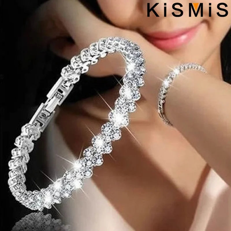 Bracelet jonc en cristal de luxe pour femme ✨